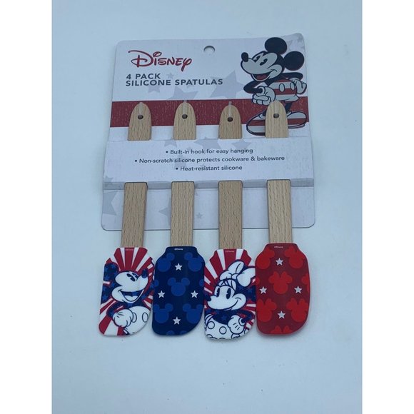 Disney Mickey and Minnie Mouse Patriotic 4 Pack Mini Spatula Set - Picture 7 of 10
